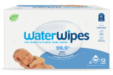 WaterWipes Baby Wipes for sensitive skin, 12 x 60 value pack = 720 baby wipes