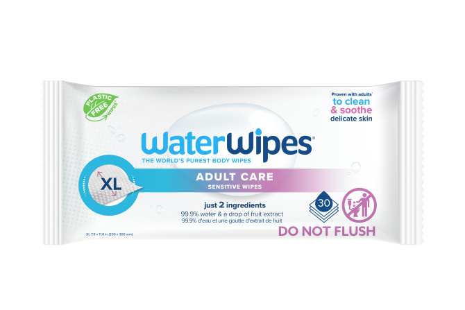 WaterWipes Sensitive Hygiene Adult Care Wipes