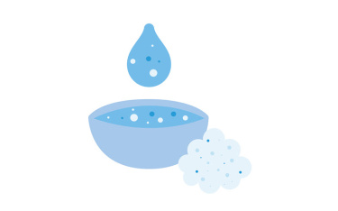 cotton wool and water icon