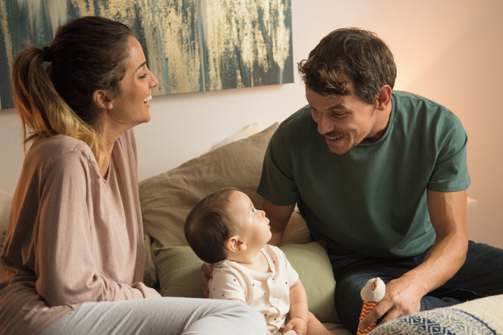 Familia con bebé