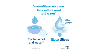 WaterWipes are purer than cotton wool and water
