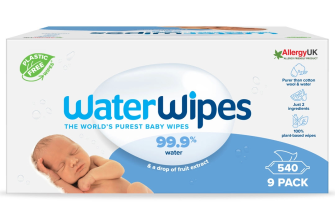 WaterWipes Biodegradable Original Baby Wipes (540 Total Wipes)
