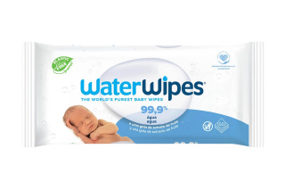 WaterWipes Toallitas para Pieles Sensible de Bebé,99.9% agua purificada,9 paquetes x 60 toallitas 540 toallitas 