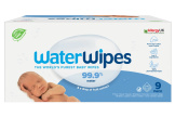 Lingettes à l'eau WaterWipes 100% d'origine végétale- 9 x 60 lingettes